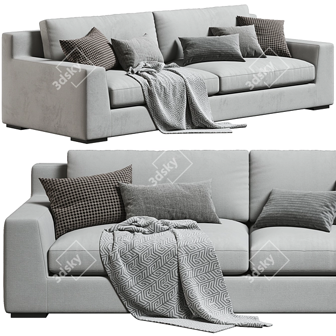 Luxury Marac 2 Seat Sofa 3D model image 1