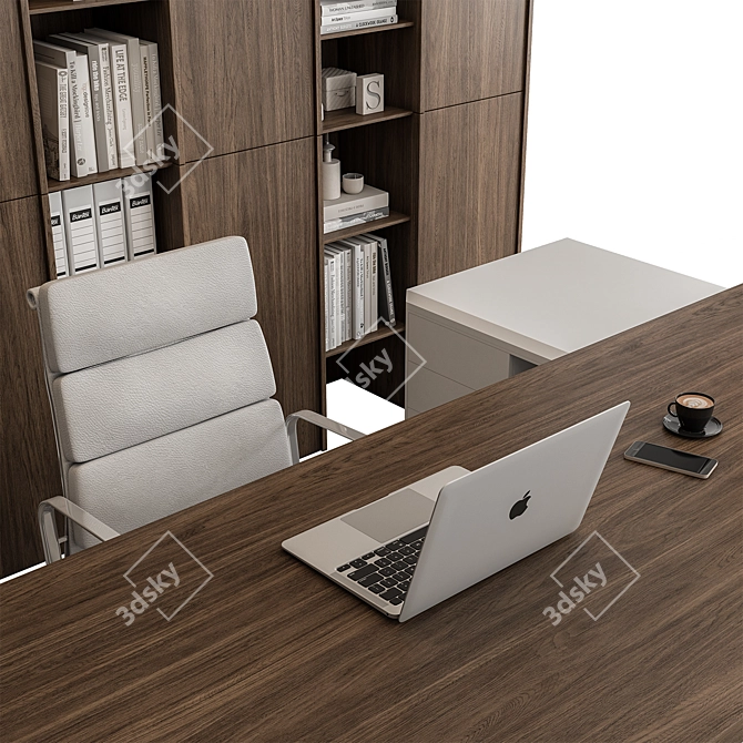 Executive Office Desk - Boss 521 3D model image 3