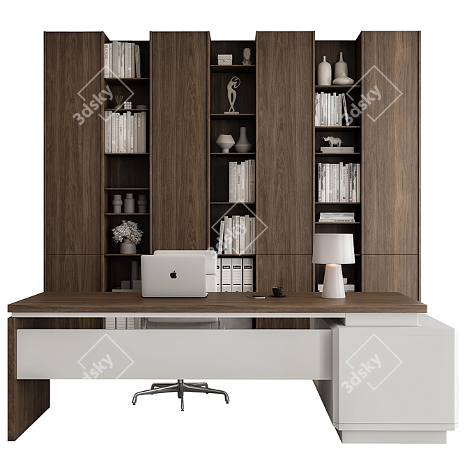 Executive Office Desk - Boss 521 3D model image 4