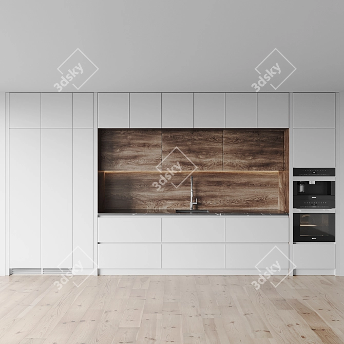 Modern Kitchen 3D Model Pack 3D model image 2