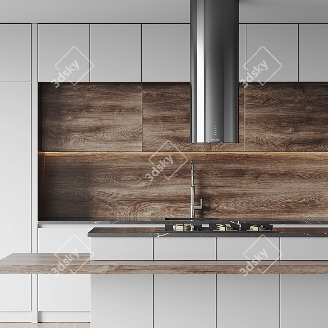 Modern Kitchen 3D Model Pack 3D model image 5