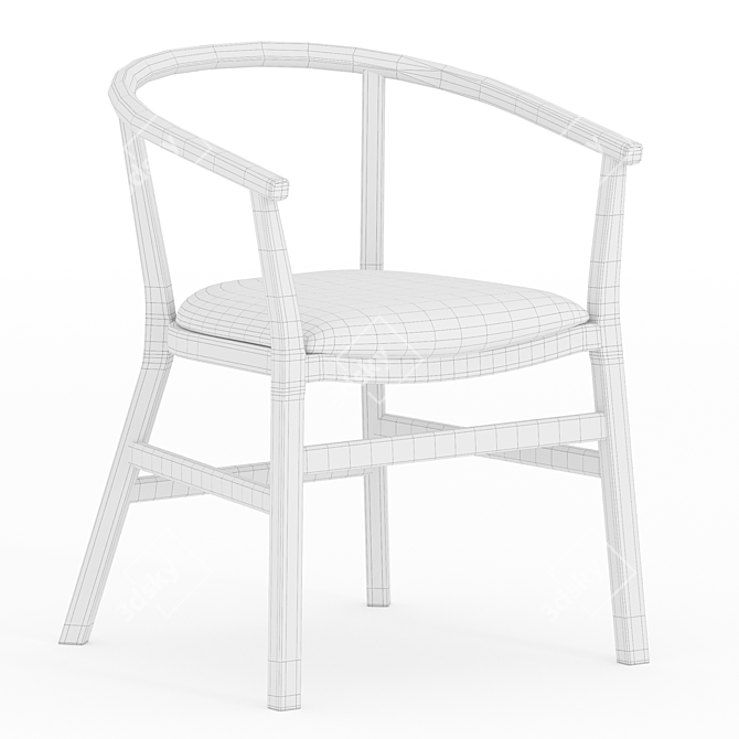  Contemporary 3D Model Armchair 3D model image 3