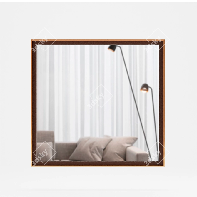 Amadeus Mirror: Elegant Wall Decor 3D model image 2