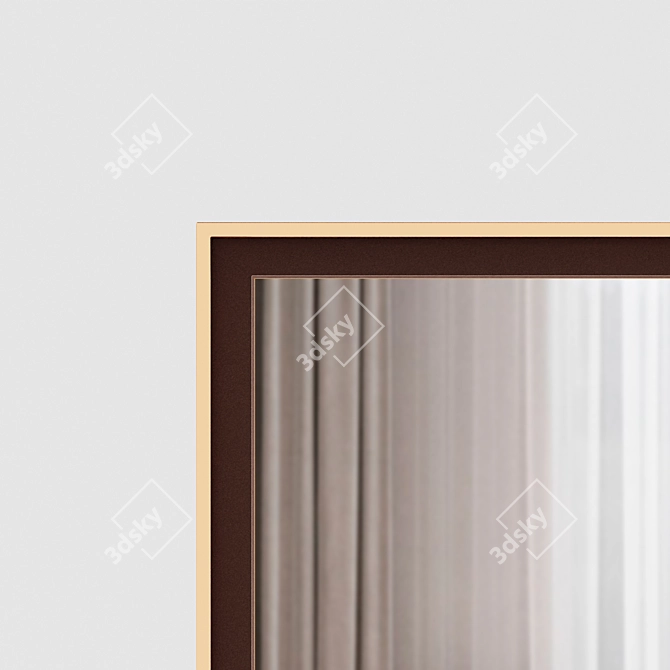 Amadeus Mirror: Elegant Wall Decor 3D model image 5