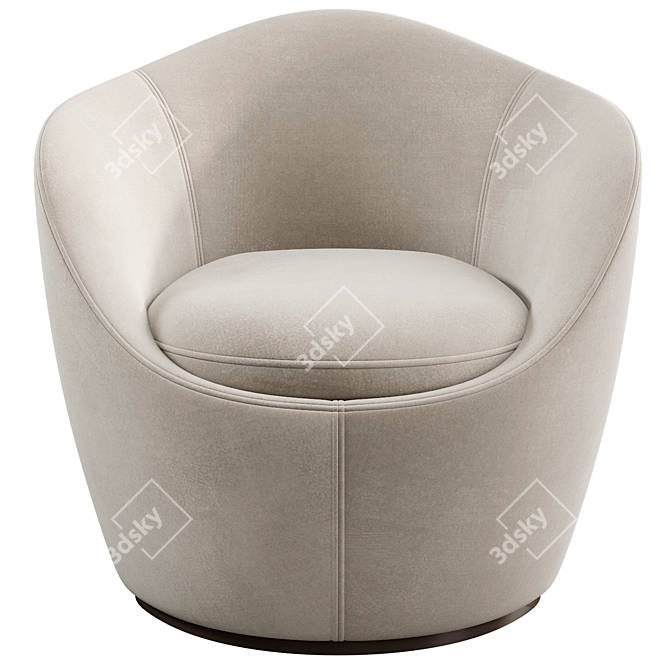 Modern Lína Swivel Chair 3D model image 2