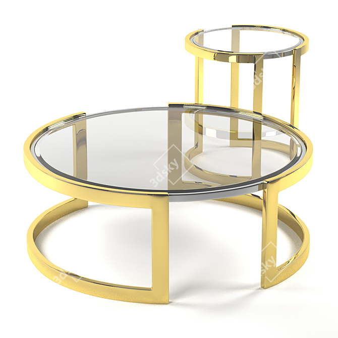 Opera Tables Set - Elegant Design 3D model image 4