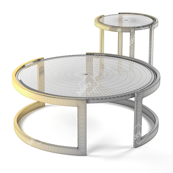 Opera Tables Set - Elegant Design 3D model image 5