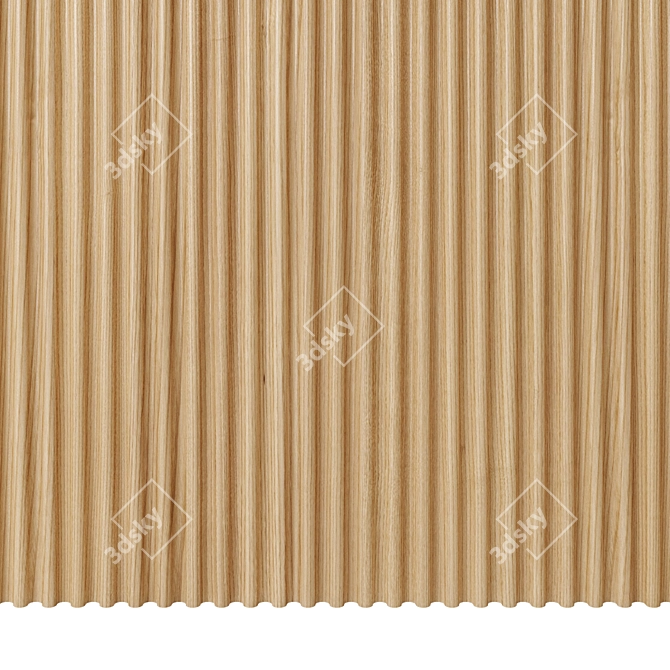 Customizable 3D Milled Panel Collection 3D model image 2