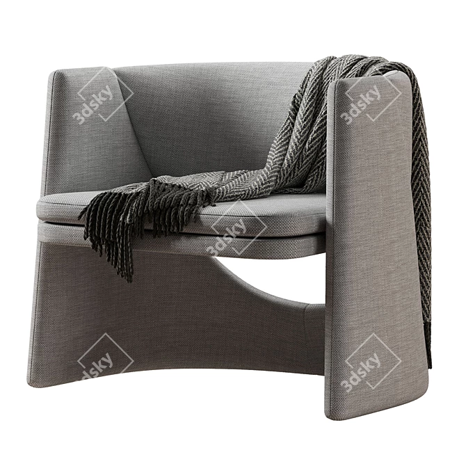 Contemporary Cursa Armchair Design 3D model image 3