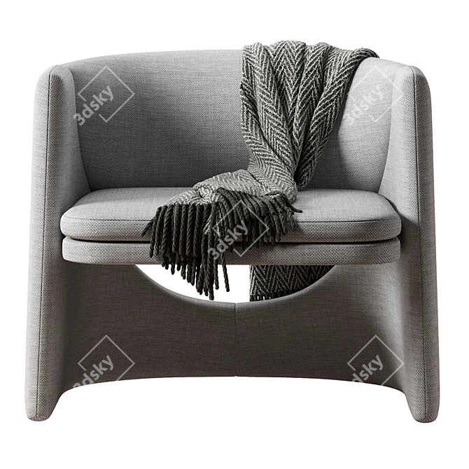 Contemporary Cursa Armchair Design 3D model image 4