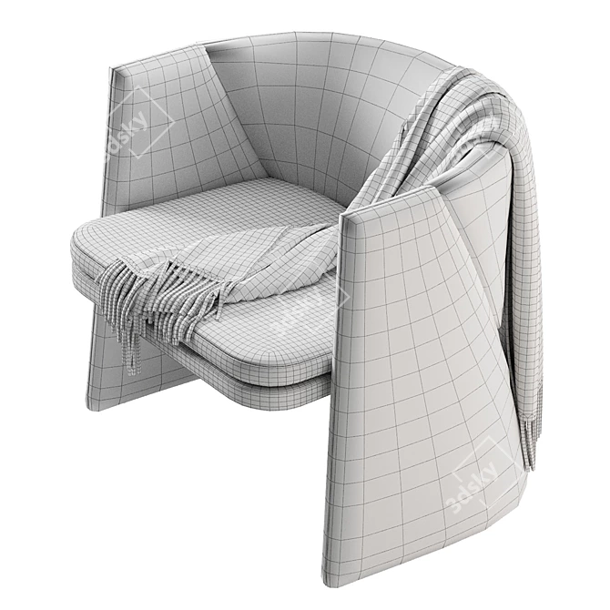 Contemporary Cursa Armchair Design 3D model image 7