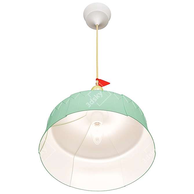 Modern Pendant Lamp Light Green 3D model image 4