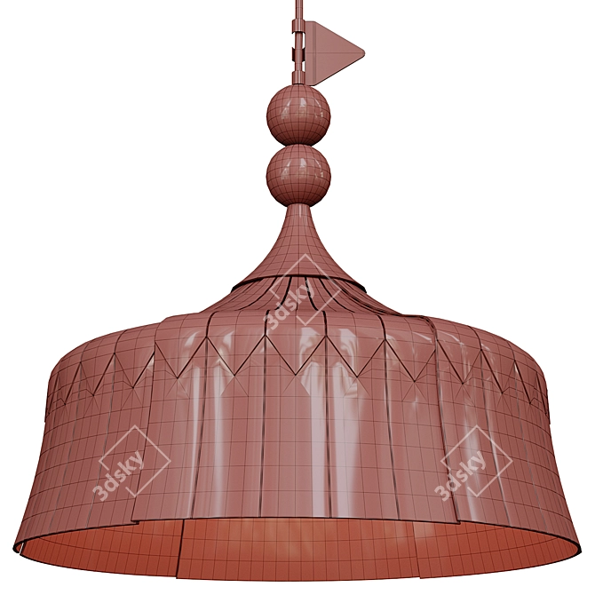 Modern Pendant Lamp Light Green 3D model image 5