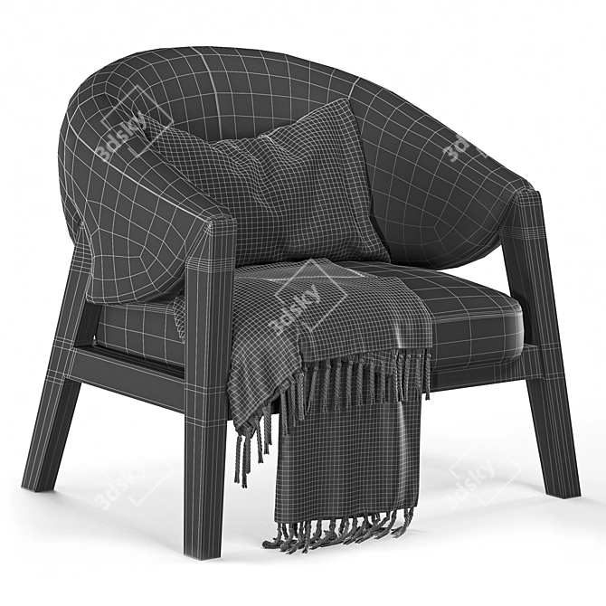 Modern Apora Armchair 2015 Design 3D model image 5