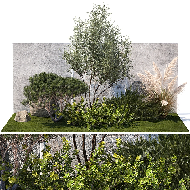 Urban Greenery Collection 1402 3D model image 1