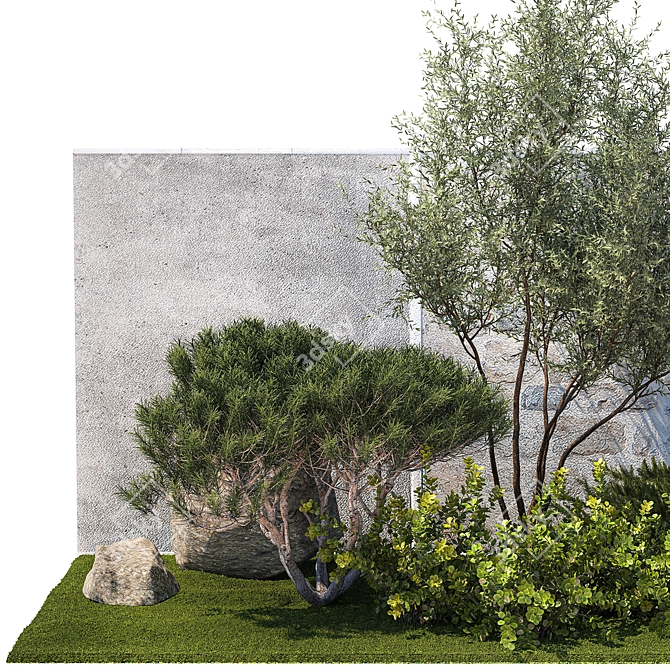 Urban Greenery Collection 1402 3D model image 2