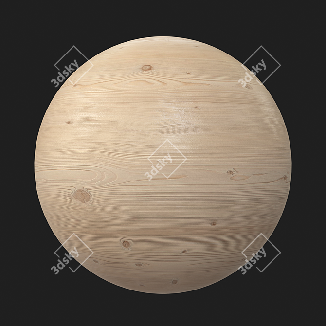 Textured Timber Beam Set 3D model image 5