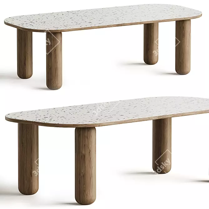 Sleek Dolmen Table for Elegance 3D model image 1