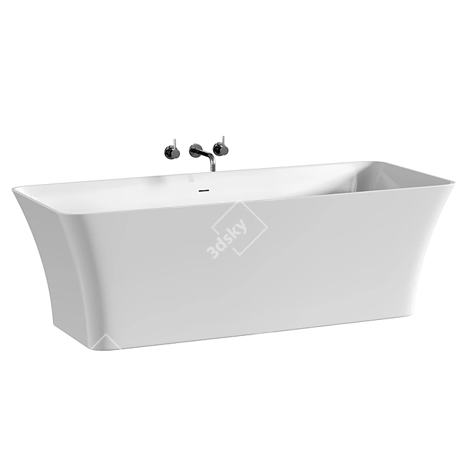 Luxury Soak: Bonita Bathtub 3D model image 3