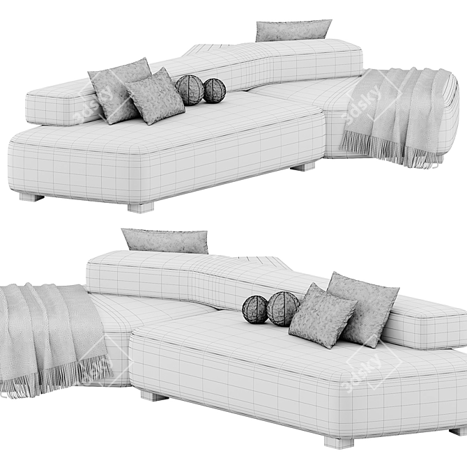 Moroso Rift Sofa 01 Modern 3D model image 4