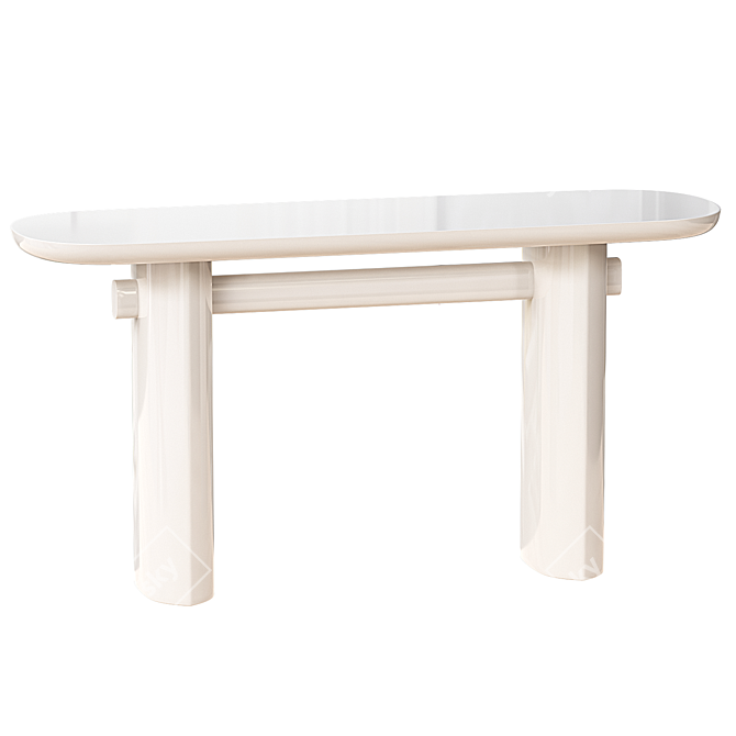 Modern Elegance Console Table, DIM1492mm 3D model image 1