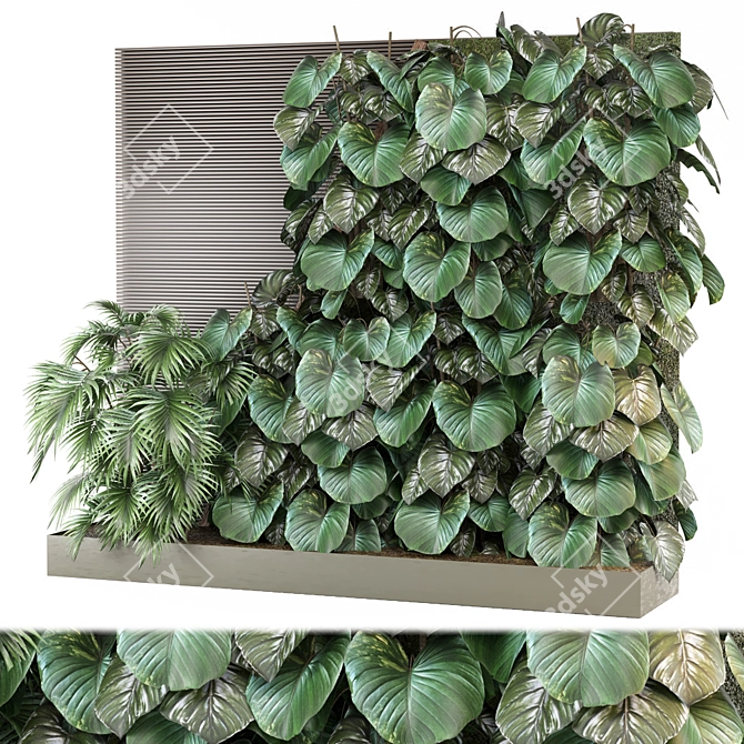  Urban Vertical Garden Collection 3D model image 1