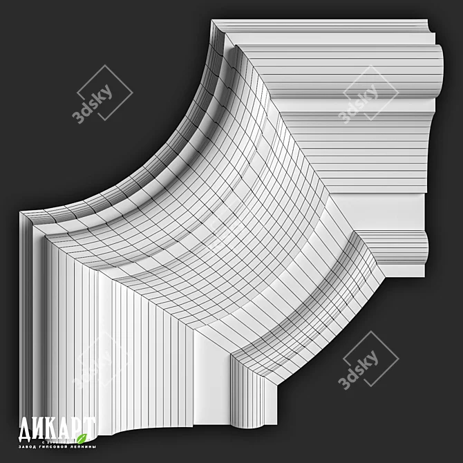 DIKART DU-186 Gypsum Panel 3D model image 2