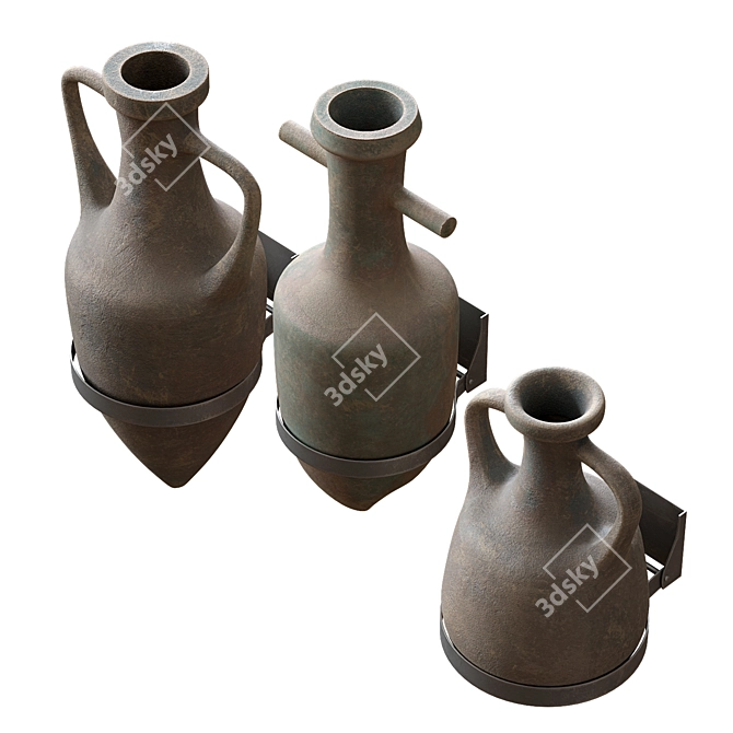 Wall Decor, Pitchers 3D model image 2