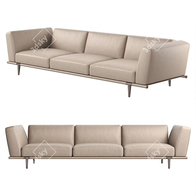 Let It Be Modern Italian Sofa 3D model image 2