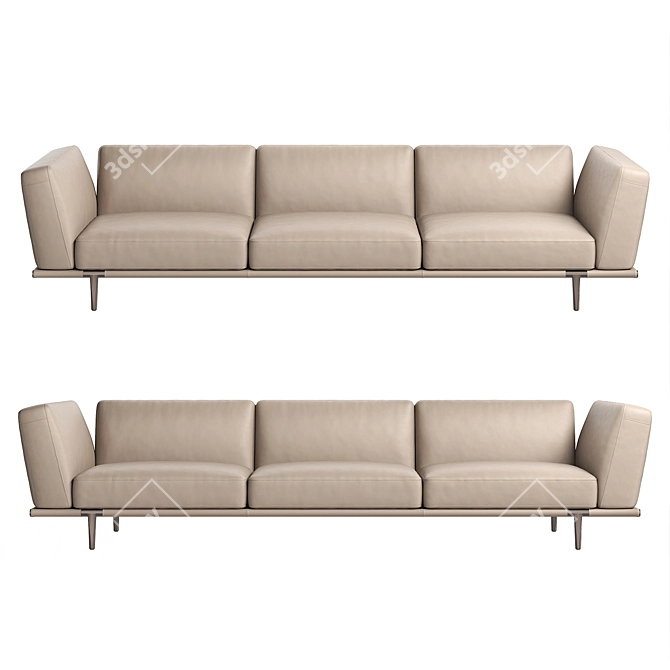 Let It Be Modern Italian Sofa 3D model image 5