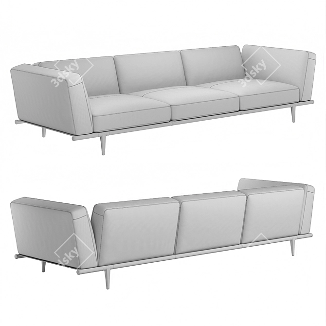 Let It Be Modern Italian Sofa 3D model image 6