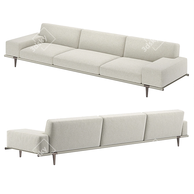 Italian Luxury Sofa: Poltrona Frau 2021 3D model image 3