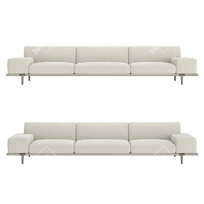 Italian Luxury Sofa: Poltrona Frau 2021 3D model image 4