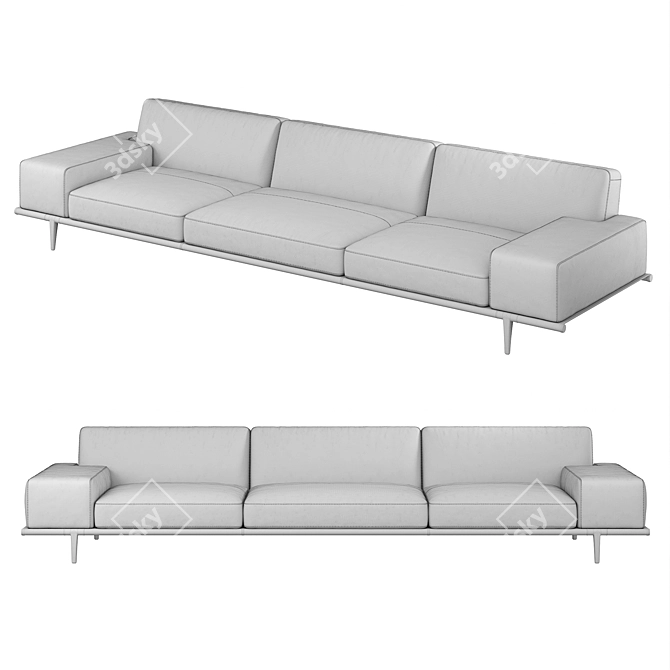 Italian Luxury Sofa: Poltrona Frau 2021 3D model image 6