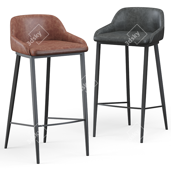 Modern Astra Barstool 2014 Edition 3D model image 1