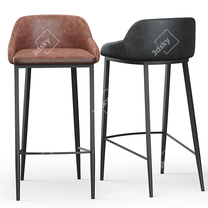 Modern Astra Barstool 2014 Edition 3D model image 2