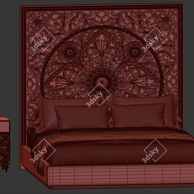  High Quality ANAYA Platform Bed 3D model image 4