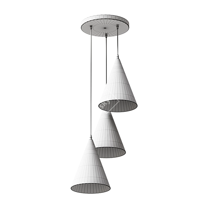 Ambrella Capsule Pendant Chandelier 3D model image 2