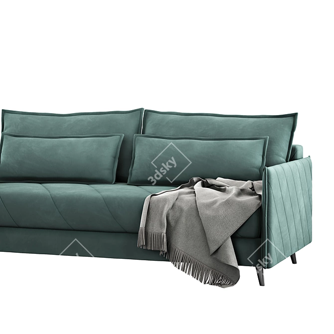 Luxurious Mercury Sofa Bed 3D model image 2