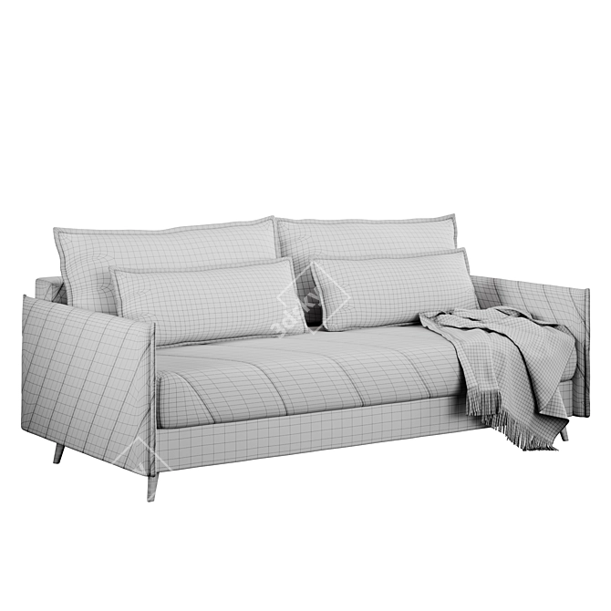 Luxurious Mercury Sofa Bed 3D model image 3