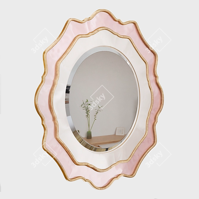 Doroti Pink Mirror Louvre Collection 3D model image 5