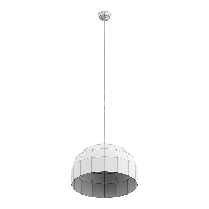 Sleek Metal Bob XL Pendant 3D model image 3