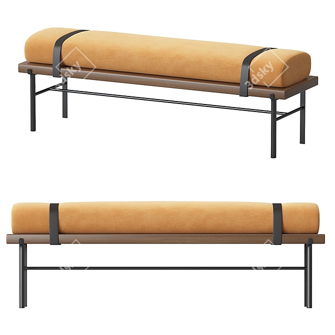 Modern Molteni Bench 2014 Model 3D model image 1