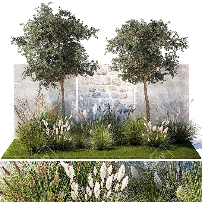 Decorative Plants Collection for Landscaping 3D model image 1