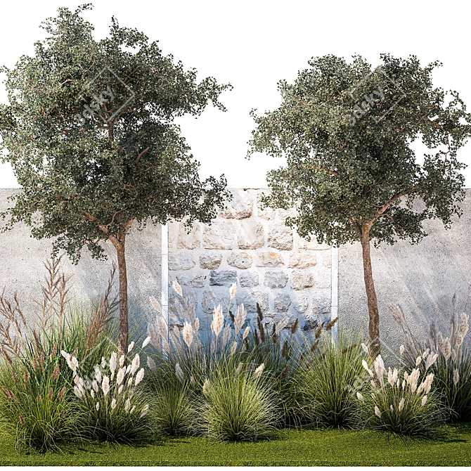 Decorative Plants Collection for Landscaping 3D model image 2