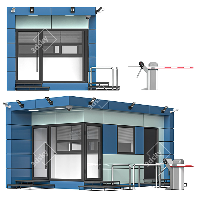 Secure Guard Unit, Premium Class 3D model image 1