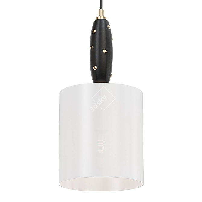 Contemporary Gold Pendant Light 3D model image 2