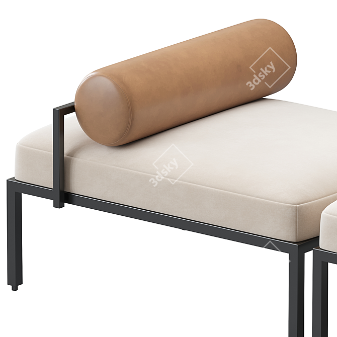 Elegant Oly Gallotti Radice Bench 3D model image 2