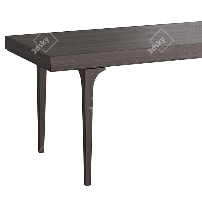 Dantone Home Extendable Bridge Dining Table 3D model image 2