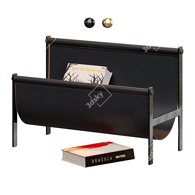 Modern Magazine Holder: Lapo Ciatti Design 3D model image 2